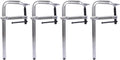 Heavy-Duty Steel Bar & F Clamp Set - Professional Drop Forged Clamps for Welding, Woodworking, Metalworking, DIY Crafts (12 inch x 4-3/4 inch Pack of 4)