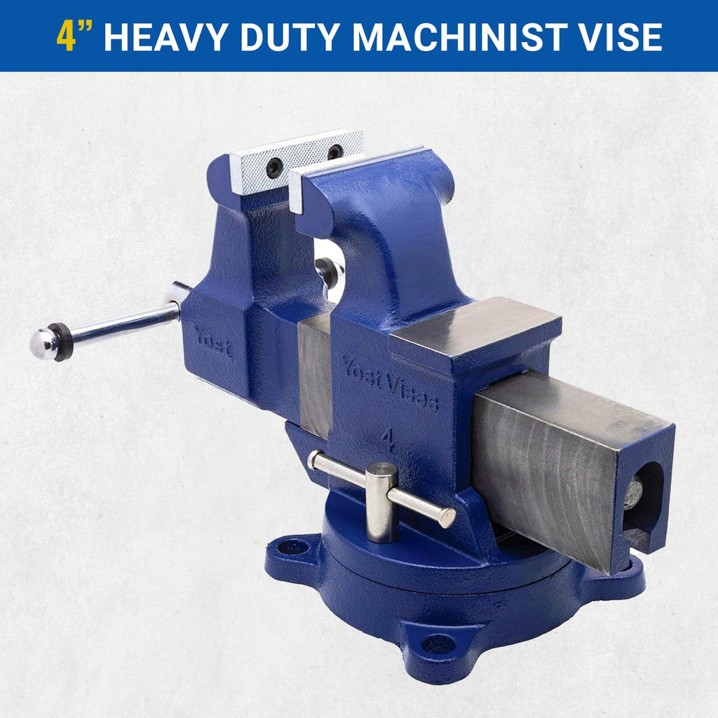 Yost Vises 204 4' Machinist Vise with 360-Degree Swivel Base
