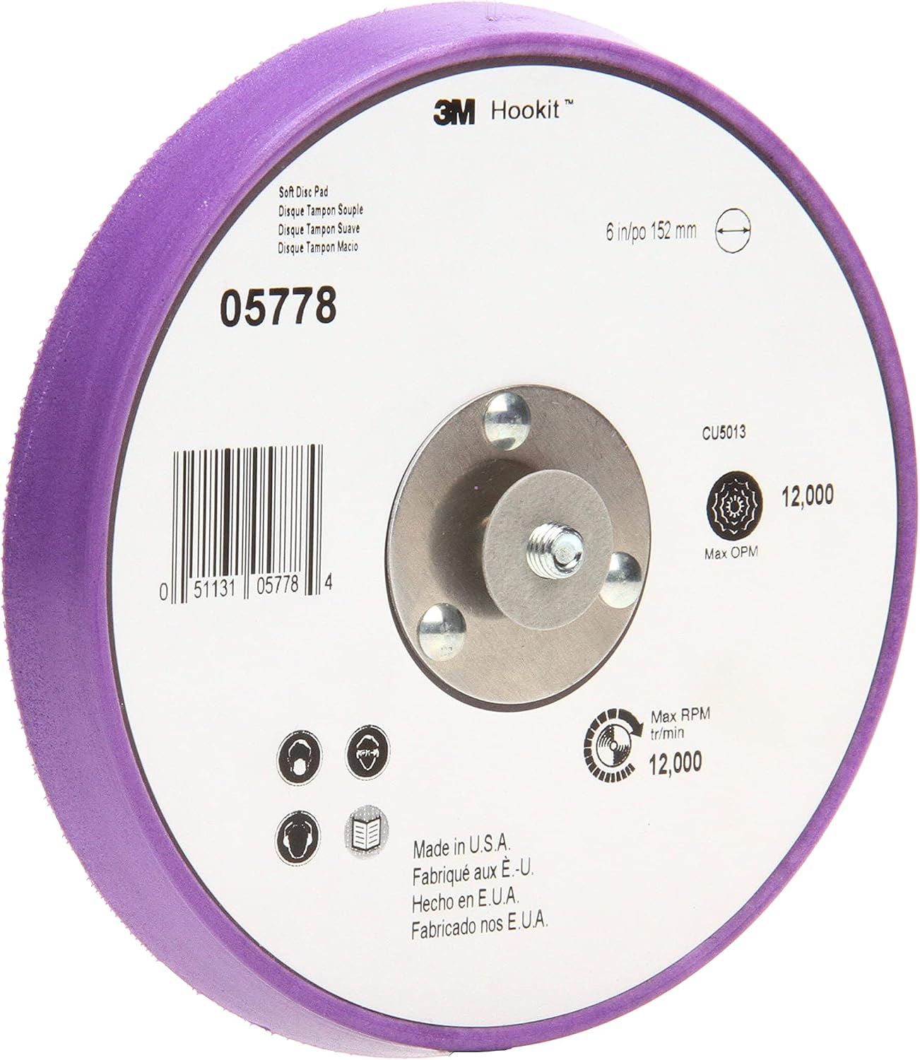 3M Painter's Disc Pad with Hookit, 05778, 6 in