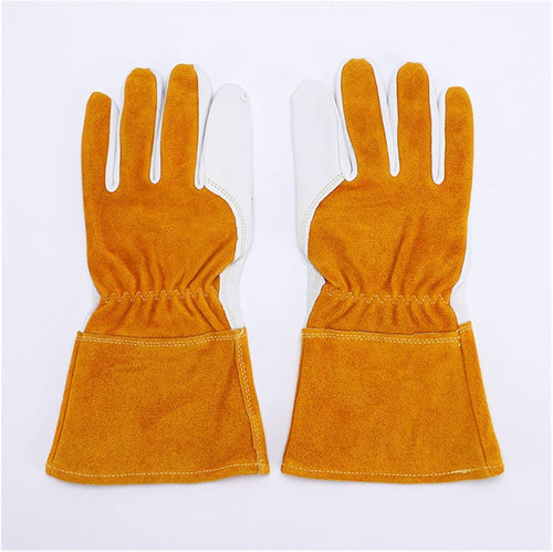 1 Pair Working Welding Gloves Hands Protection Thorn Proof Anti-Puncture Wear-Resisting Gardening