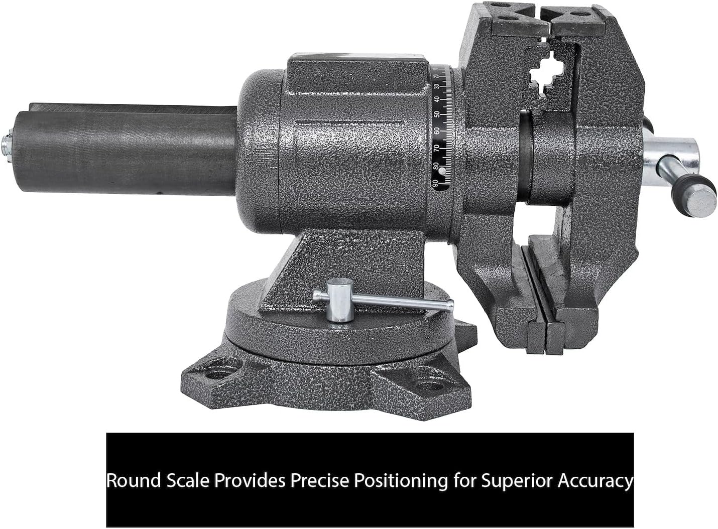 JEGS 805445 Multipurpose Bench Vise 5 in. Jaws 360 degree Dual Lockable Swivel Base