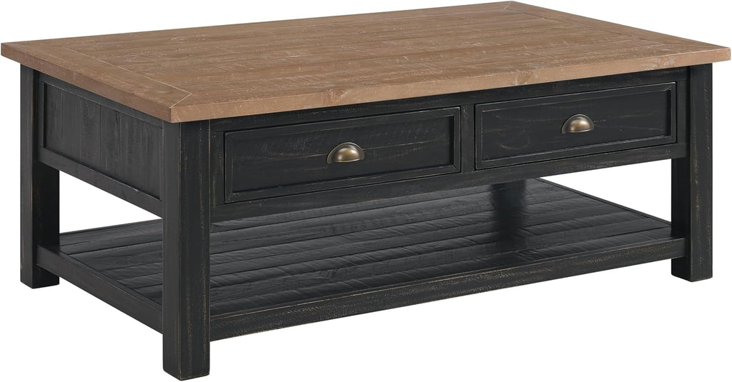 Martin Svensson Home Monterey Coffee Table, Black and Driftwood