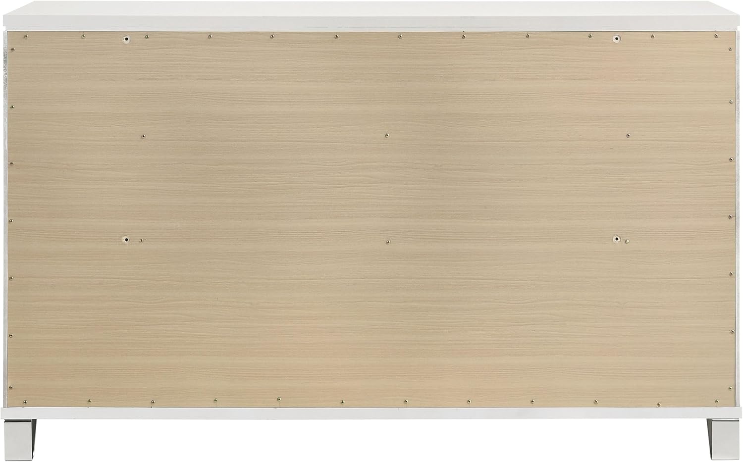 Coaster Home Furnishings Marmore Contemporary 64-inch 9-Drawer Bedroom Dresser Clothing Storage Cabinet Wide Chest of Drawers Organizer Unit White 224963