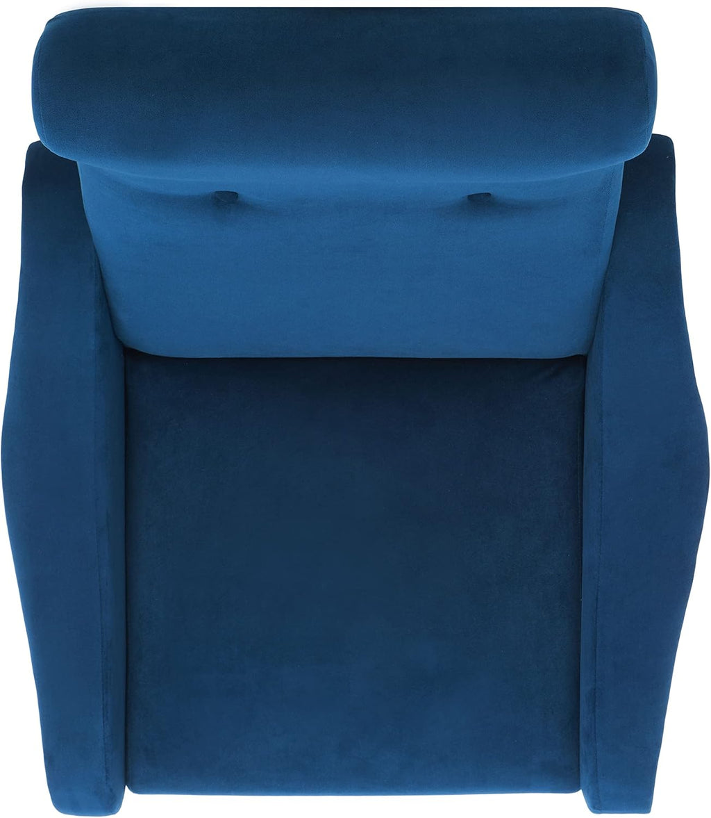 Safavieh Home Collection Elicia Retro Navy Velvet Accent Chair