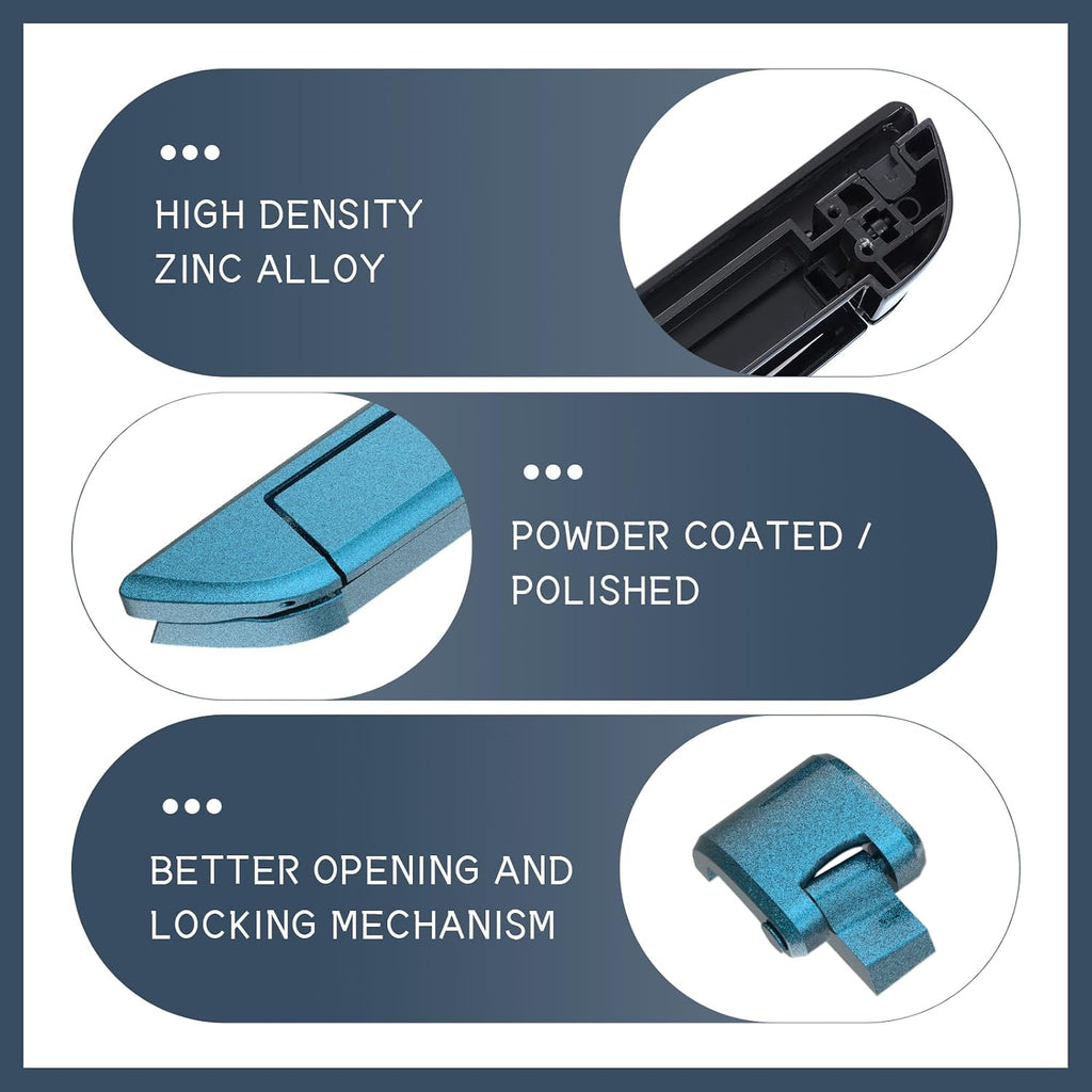 Tour Pack Latches Tahitian Teal,Tour Pack Trunk Lid Latch with Keys Fit for Harley Touring/Road King/Road Glide/Street Glide/Electra Glide/Ultra-Classic 2014+