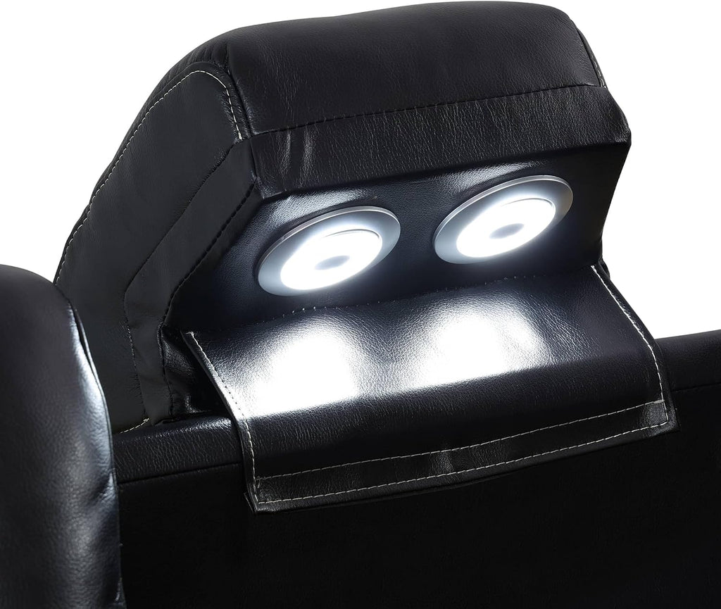 Max Power Recliner Living Room Set with LED for Living Room, Dormitory, Guest House, Playroom, Airbnb,Apartment
