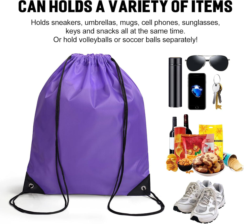 Custom Drawstring Backpacks,100 Pack Personalized Sports Backpack Bulk for Gym Climb Swimming Travel Beach Party Club(Orange)