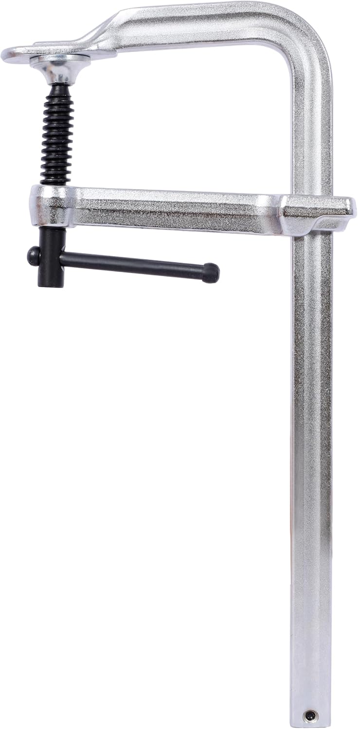 Heavy-Duty Steel Bar & F Clamp Set - Professional Drop Forged Clamps for Welding, Woodworking, Metalworking, DIY Crafts (12 inch x 4-3/4 inch Pack of 4)