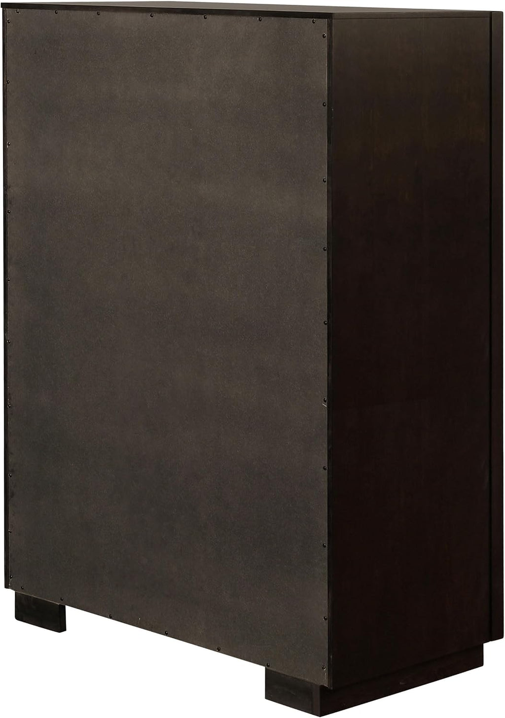 Coaster Home Furnishings - Durango - Wood - 5-Drawer Chest with Gold Accents, Linear Handles and Floating Base - Contemporary - Bedroom - Smoked Peppercorn - 223265