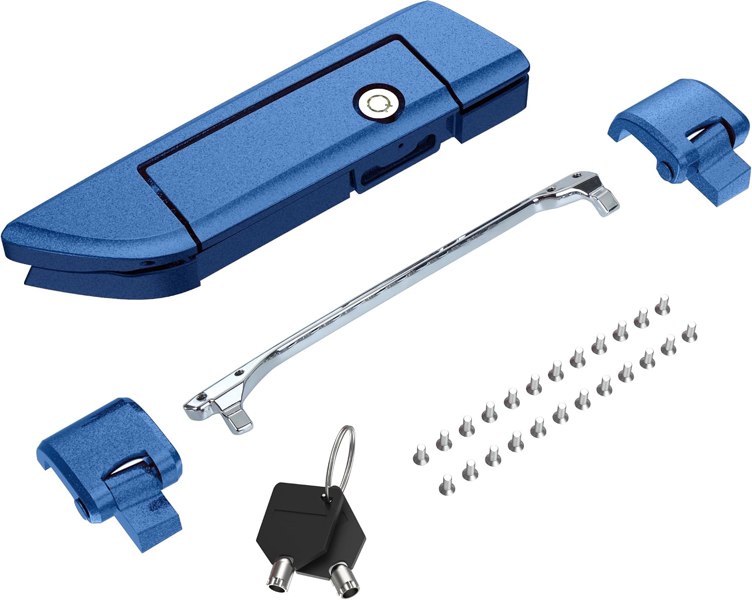 Tour Pack Latches Hinges Fit for Harley Touring Razor Chopped King Pak Road King Road Glide Street Glide Electra Glide 2014-2025 Cosmic Blue Pearl