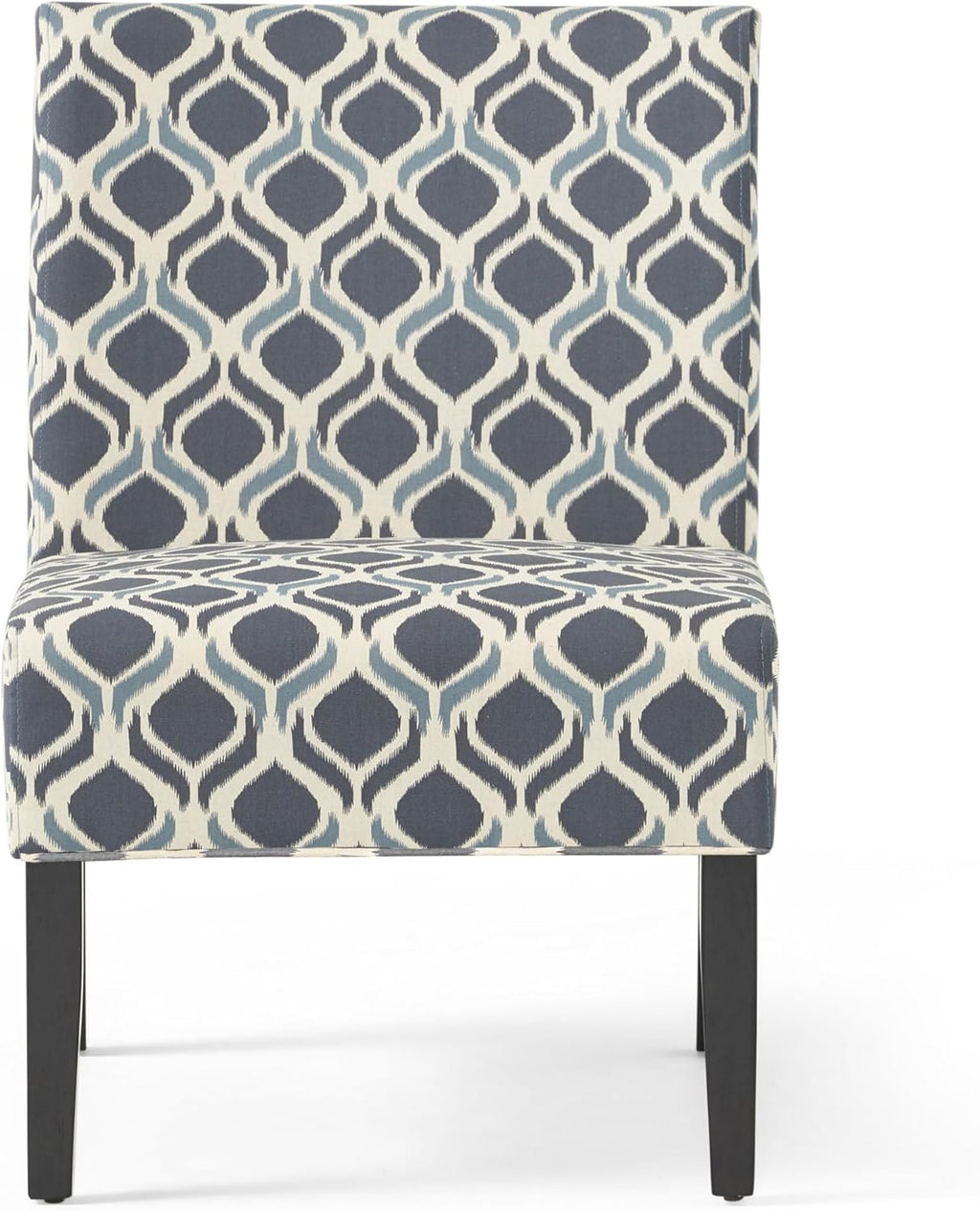 Christopher Knight Home Kassi Fabric Accent Chairs, 2-Pcs Set, Blue / Navy
