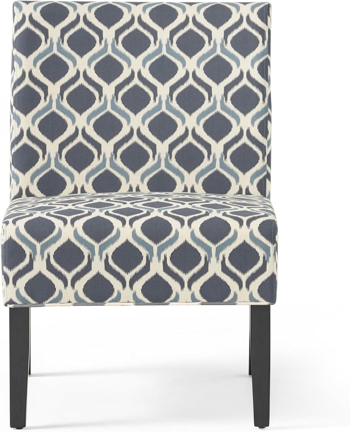 Christopher Knight Home Kassi Fabric Accent Chairs, 2-Pcs Set, Blue / Navy