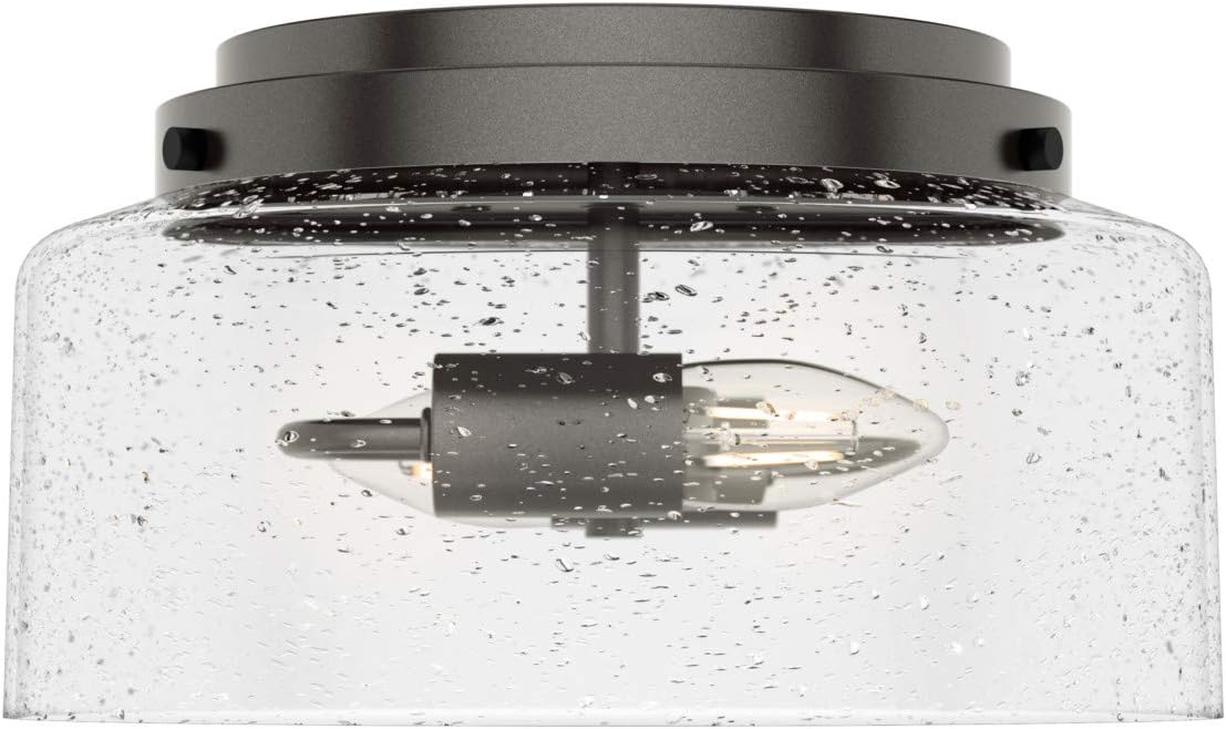 Hunter Fan Company 19015 Hartland Flush Mount Light, Noble Bronze