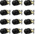 Probrico Interior Closet Door Knob, Black Door Knobs for Interior Doors, Hallway Passage Door Knob with Round Ball Knob, 12 Pack