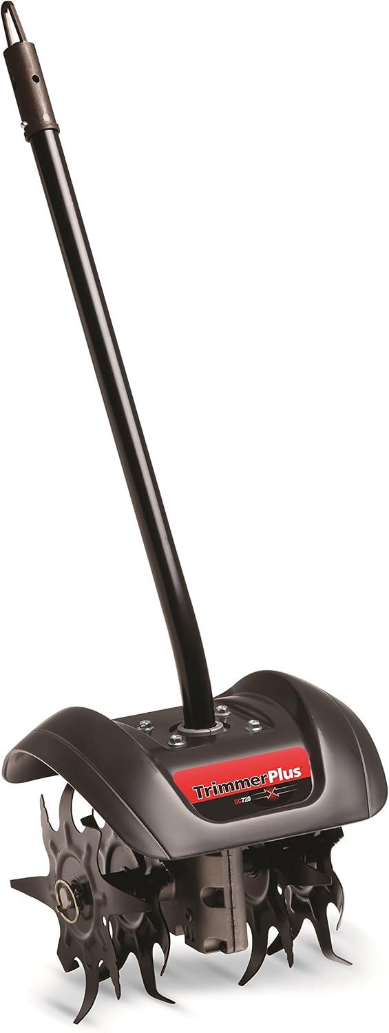 TrimmerPlus GC720 Garden Cultivator Attachment with Four Premium Tines for Attachment Capable String Trimmers, Polesaws, and Powerheads
