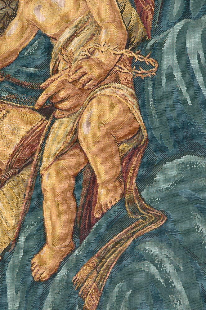 Charlotte Home Furnishings Inc. Madonna Del Libro Italian Tapestry Wall Hanging 27 X 20 Inch Viscose Cotton And Polyester Blend Wall Art Perfect For Wall Decor By Sandro Botticelli