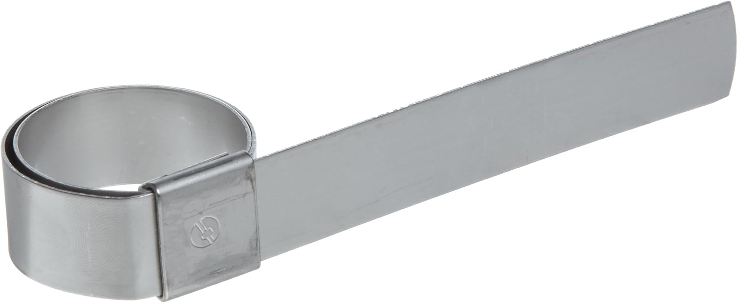 BAND-IT CP4S99 5/8' Wide x 0.025' Thick 1' Diameter, 201 Stainless Steel Center Punch Clamp (100 Per Box)