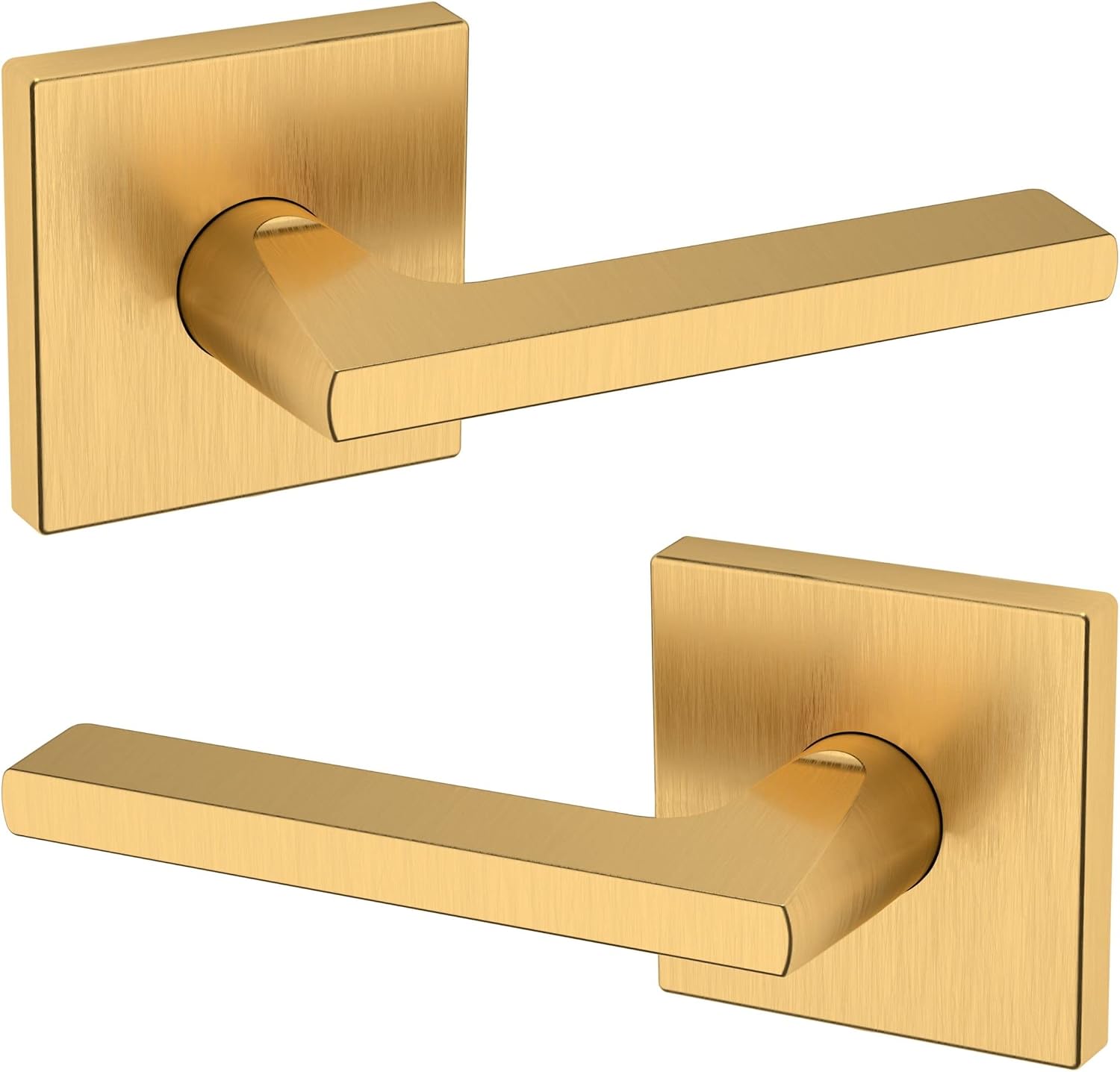 Baldwin 5162.Pass 5162 Passage Door Lever Set with R017 Rose from The Estate Collection - Lifetime Satin Brass