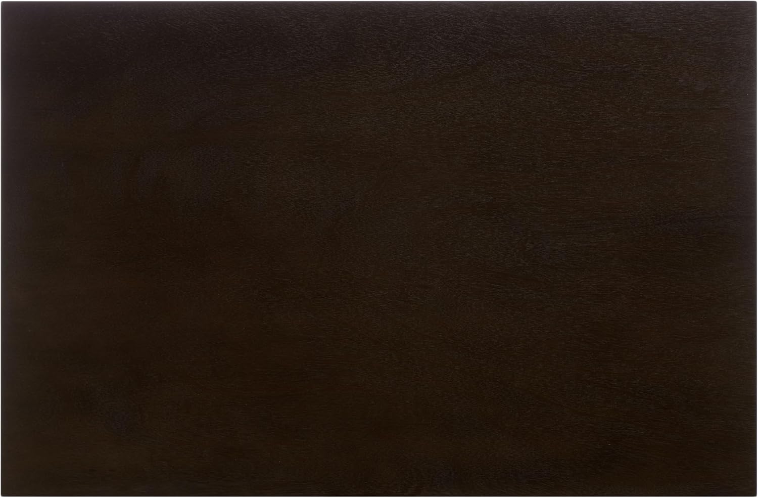 SAFAVIEH Home Collection – Neha Dark Chocolate Brown Rectangular Coffee Table, Solid Wood Frame with Scalloped Apron (COF5705A)