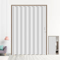 72X79in Interior Folding Accordion Doors for Living Spaces,White PVC,Handle Latch Includes