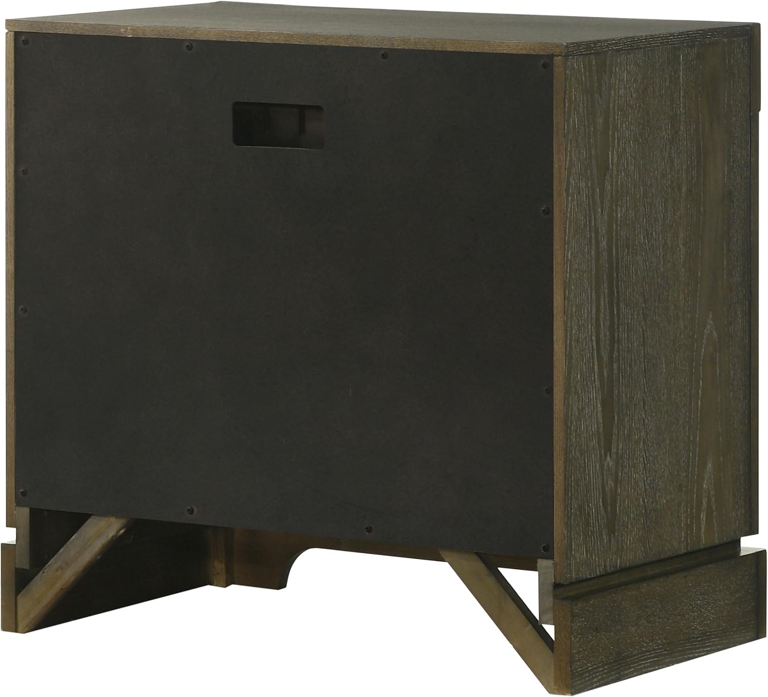 Coaster Home Furnishings Gran Park Modern Classic Wood 2-Drawer Bedroom Nightstand Bedside Table Organizer Unit Dark Cocoa 224932