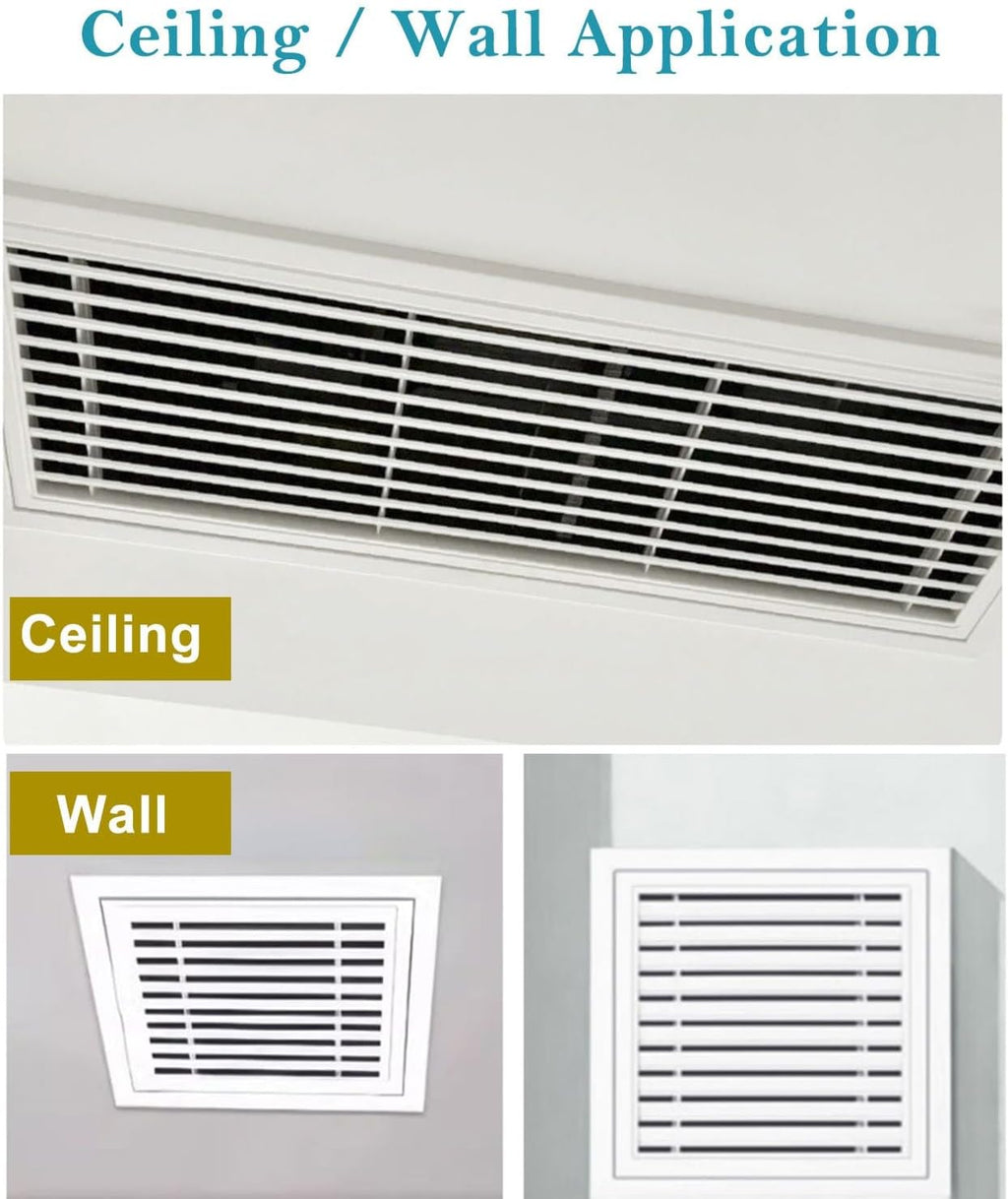 Drop Ceiling Wall Vented Access Panel, Touch Latch Access Hatch with Removable Screen & Screw, Pop in Inspection Door Fits Openings from 6-34 in(30x32in(76x81cm))