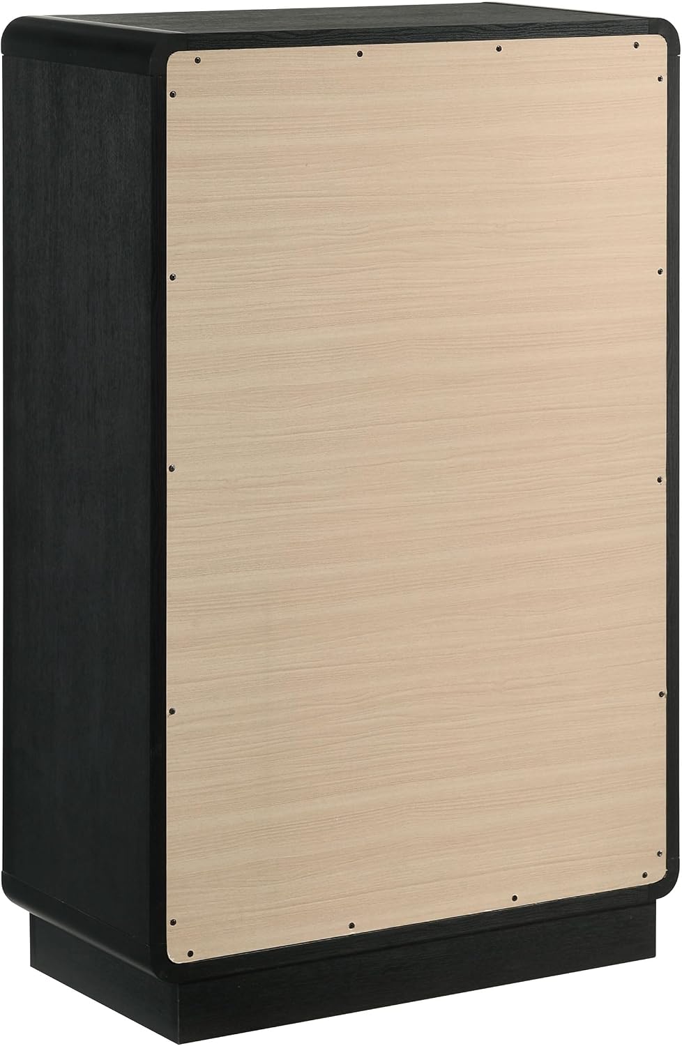 Coaster Home Furnishings - Cavelle - Wood - 5-Drawer Chest with Brass Ball Knobs, Flat Panel Fronts and Metal Glides - Mid-Century Modern - Bedroom - Black - 223665