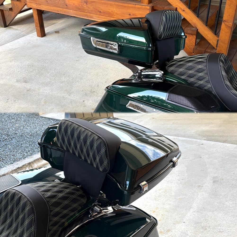 Tour Pack Latches Chrome, Tour Pack Trunk Lid Latch with Keys Fit for Harley Touring/Razor/Road King/Road Glide/Street Glide/Electra Glide/Ultra-Classic 2014+