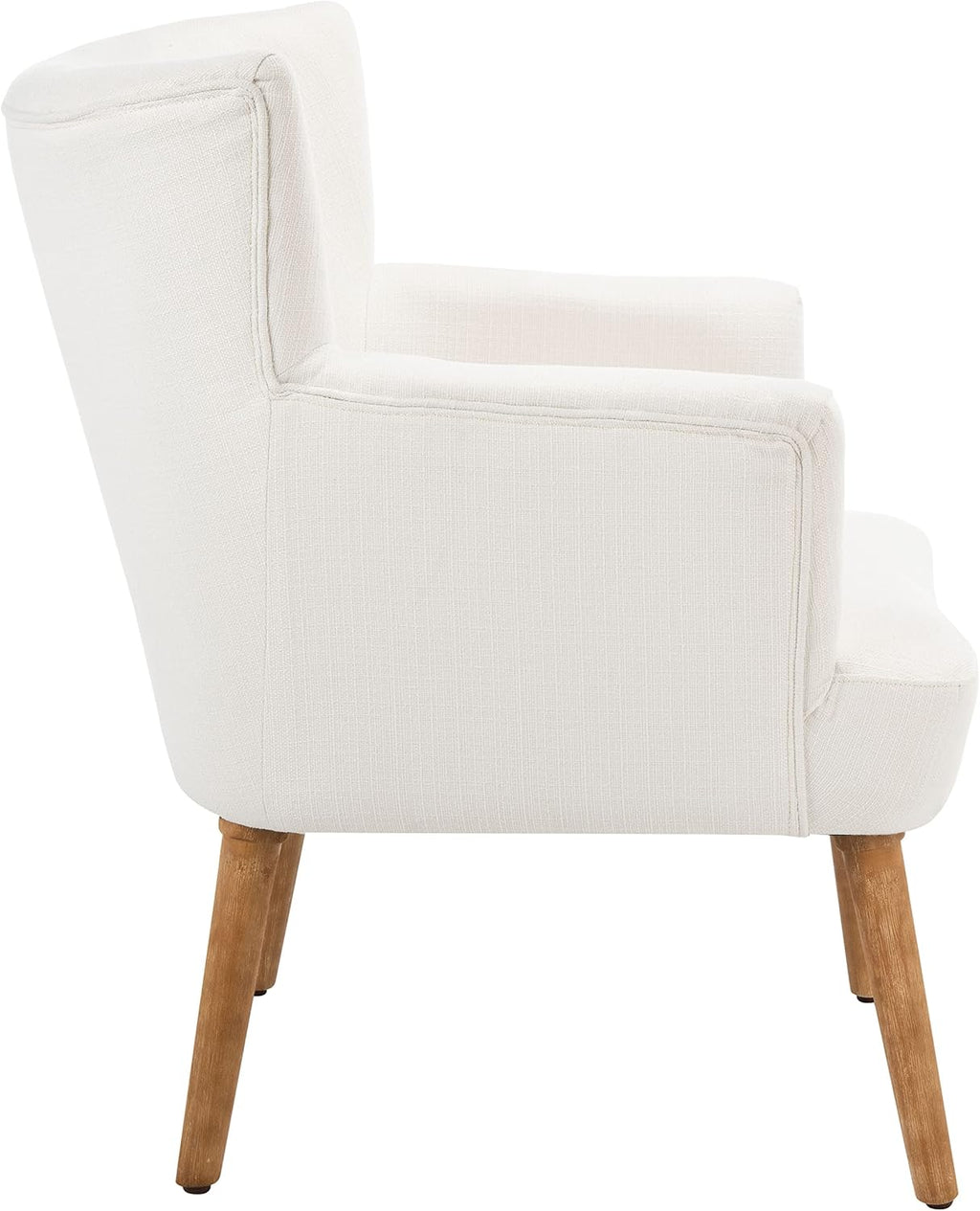 SAFAVIEH Home Collection Delfino White/Natural Accent Chair