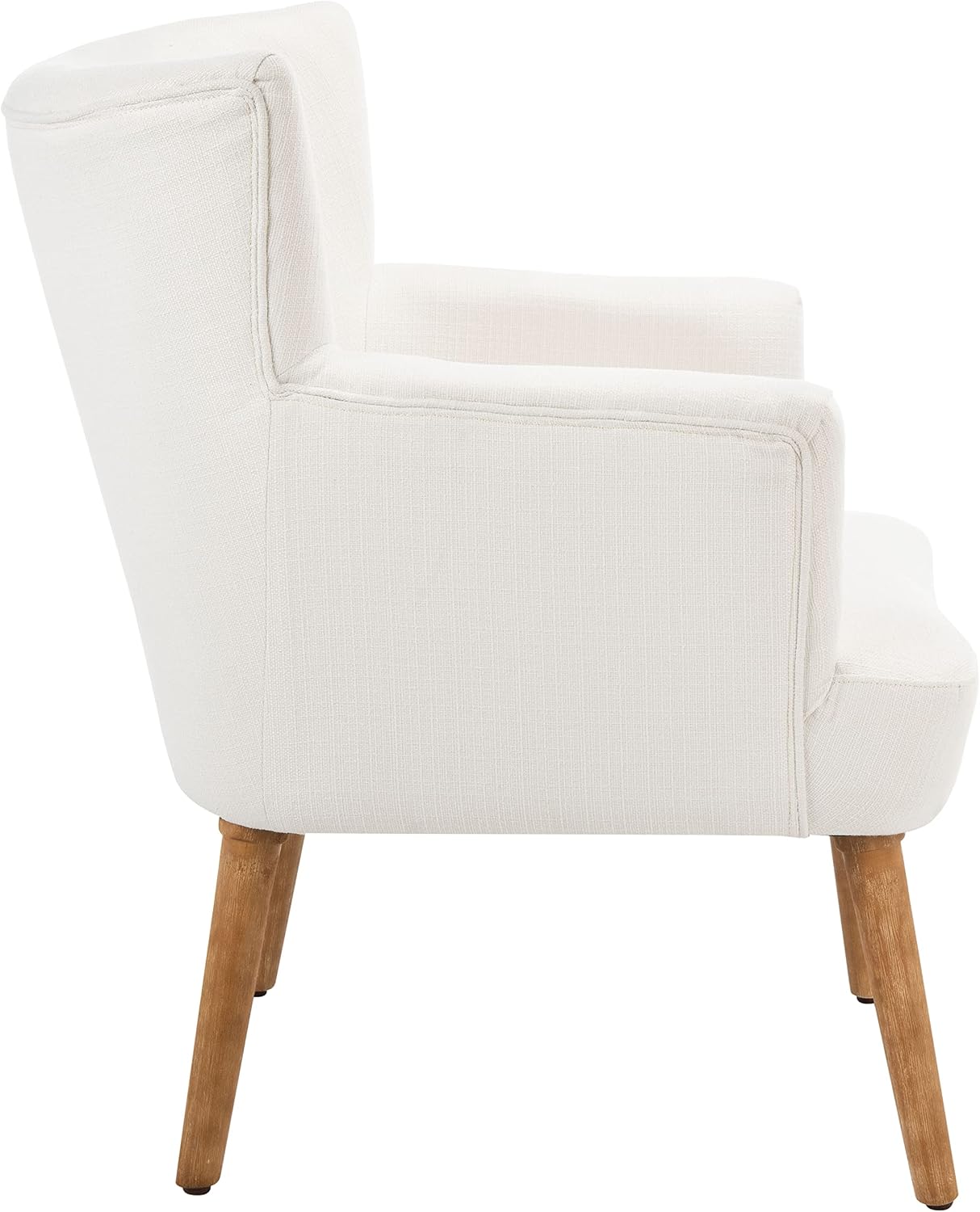 SAFAVIEH Home Collection Delfino White/Natural Accent Chair