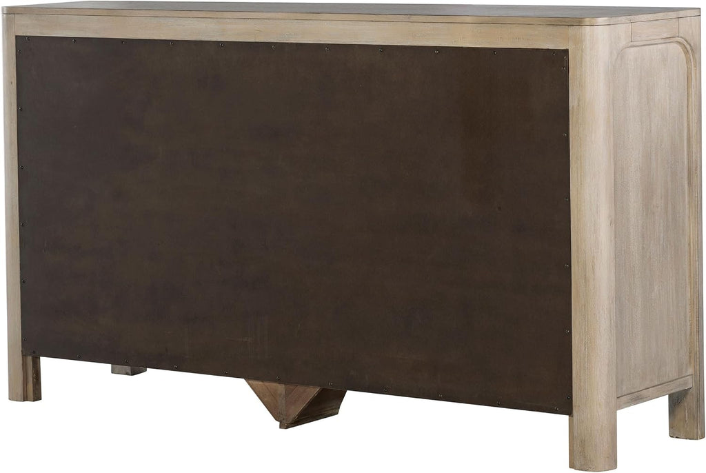 Coaster Home Furnishings - Solano - Wood - 9-Drawer Bedroom Dresser with Mango Veneer, Hidden Jewelry Tray, Felt-Lined Top Drawers and Arched Corners - Bedroom - Weathered Mango - 222523