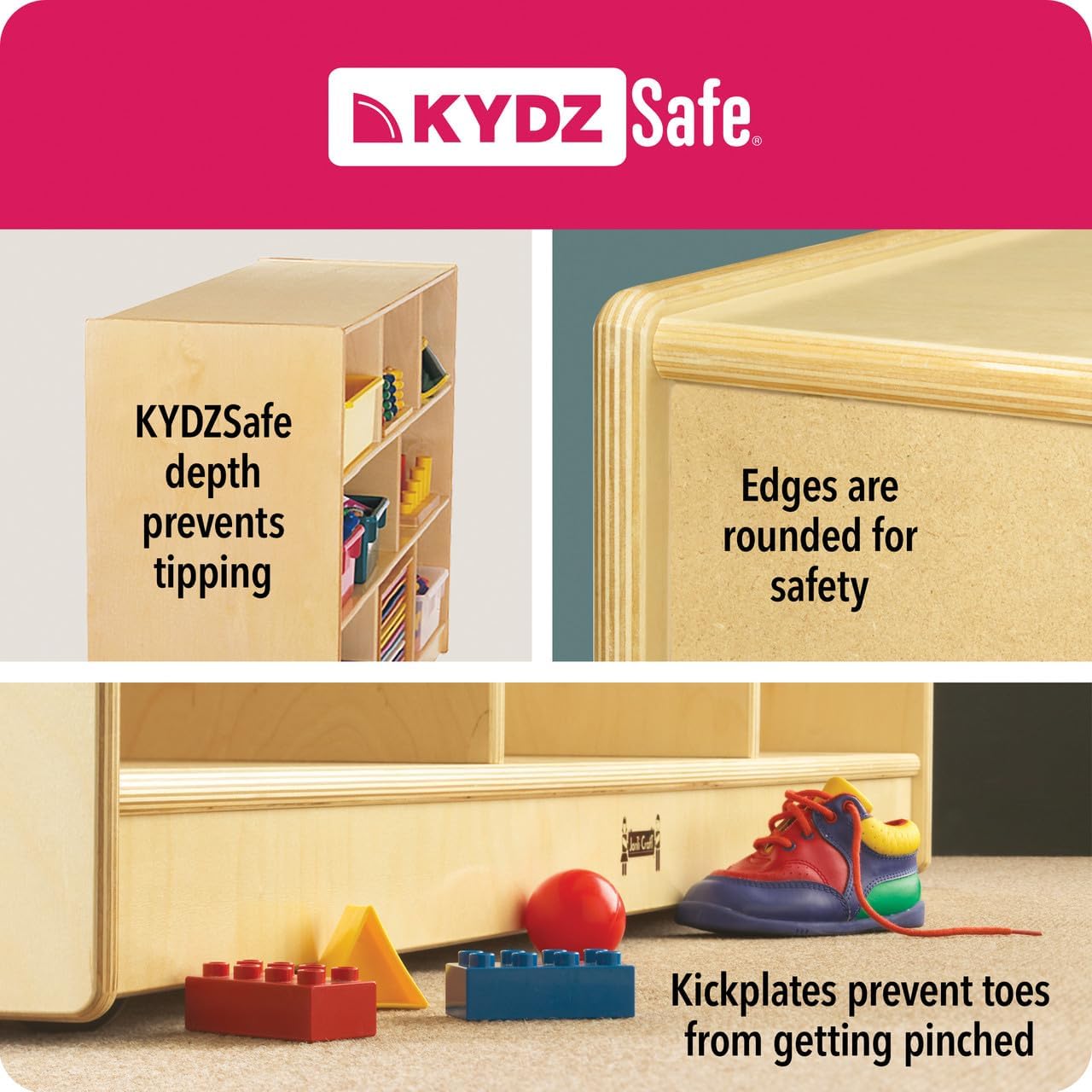 Jonti-Craft 37410JC Literacy Couch - Key Lime