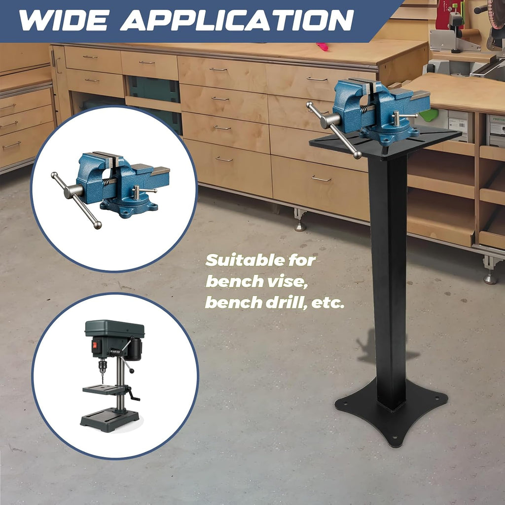 Heavy Duty Bench Grinder Stand Mount Vise and Grinder, Grinder Stand Suitable for Grinders, Vises, Drill Press, etc