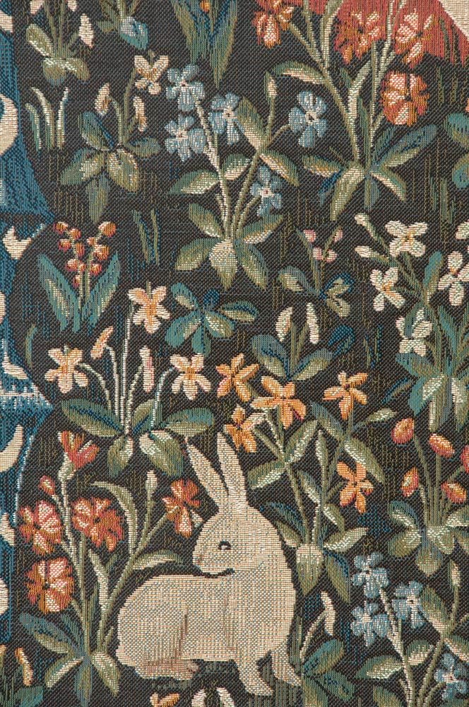 Charlotte Home Furnishings Inc. Portiere Licorne French Tapestry Wall Hanging 75 X 29 Inch Viscose Cotton And Polyester Blend Wall Art Perfect For Home Decor Room Decor And Wall Decor