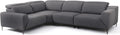 Furniture of America Kirel Modern Sectional Recliner with USB Ports, Adjustable Headrests and Swivel Armrest, Reclining Sofa, L Shape Couch for Living Room, Office, Home Theater, Playroom, Dark Grey