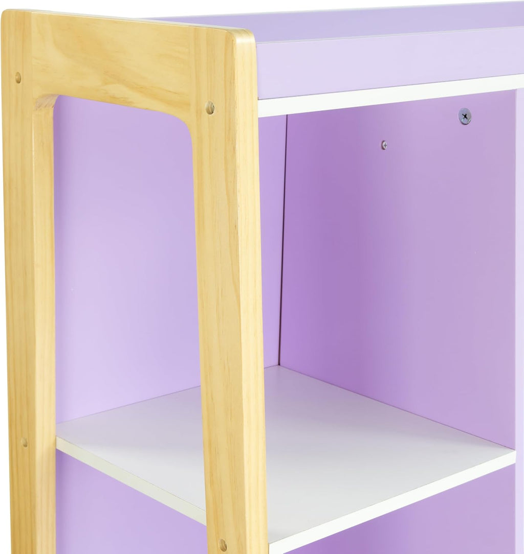 Humble Crew Kids Dress Up Closet with Mirror, Costume Storage Organizer with Hanging Rod & Shelves, Pretend Play Wardrobe for Playroom & Bedroom