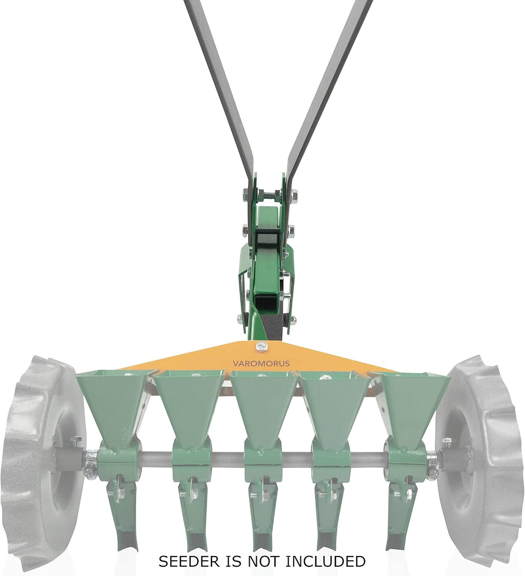 Varomorus High Wheel Cultivator, Self Cleaning Steel Single Wheel Hoe, Modular Plow Garden Tool for Gardening