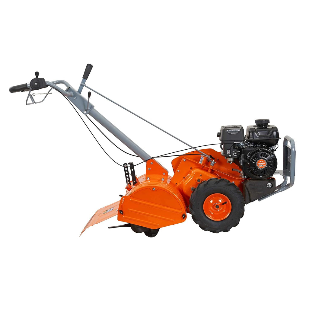 YARDMAX 18 in. 212 cc Gas OHV Engine Rear Tine Tiller with Dual Rotating Tilling