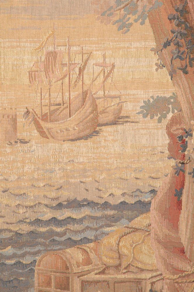 Charlotte Home Furnishings Inc. Le Port French Tapestry Wall Hanging, 58 X 58 Inch, Viscose Cotton And Polyester Blend Wall Art, Woven In France, Perfect For Home Decor And Wall Decor