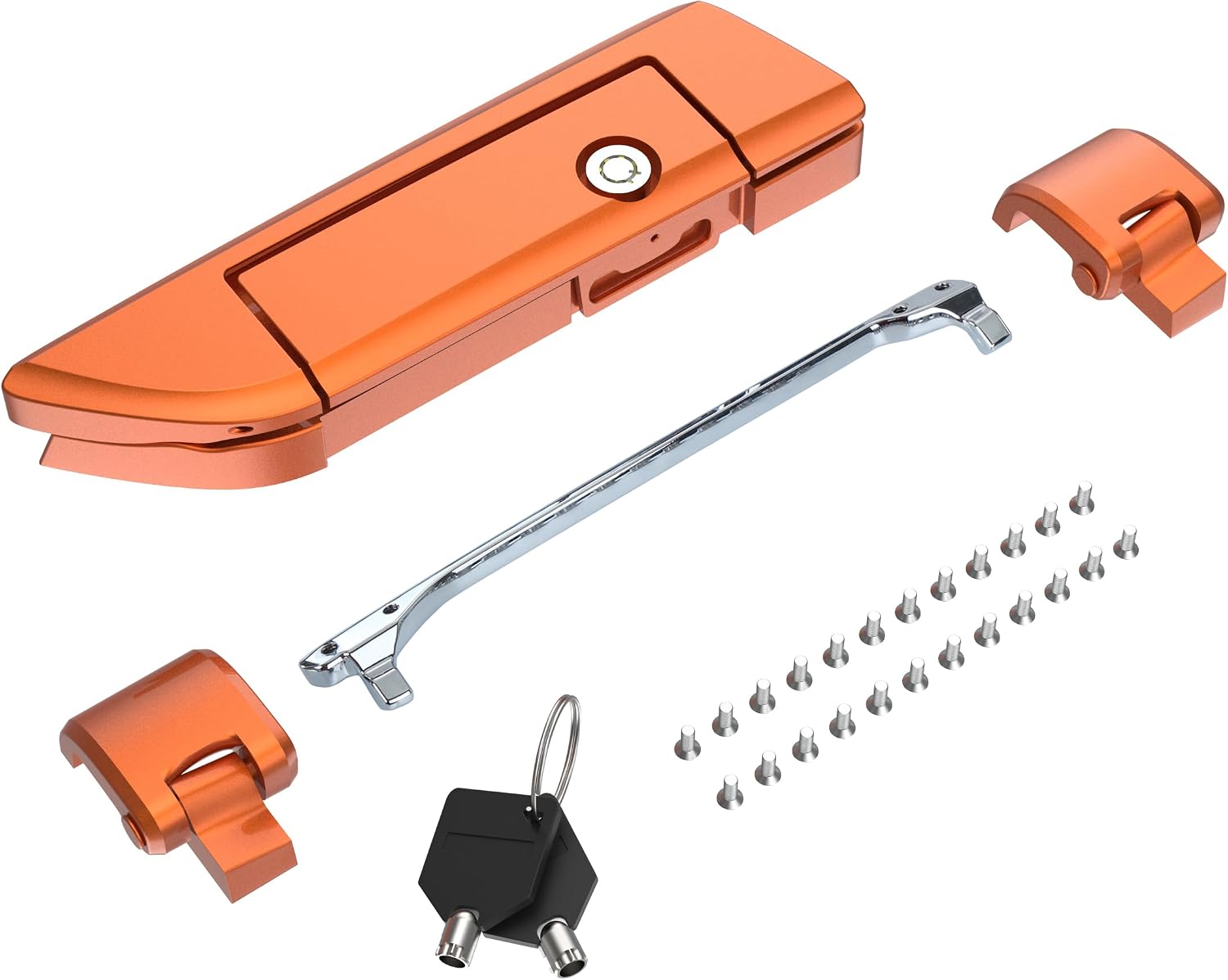 Tour Pack Latches Amber Whisky,Tour Pack Trunk Lid Latch with Keys Fit for Harley Touring/Road King/Road Glide/Street Glide/Electra Glide/Ultra-Classic 2014+