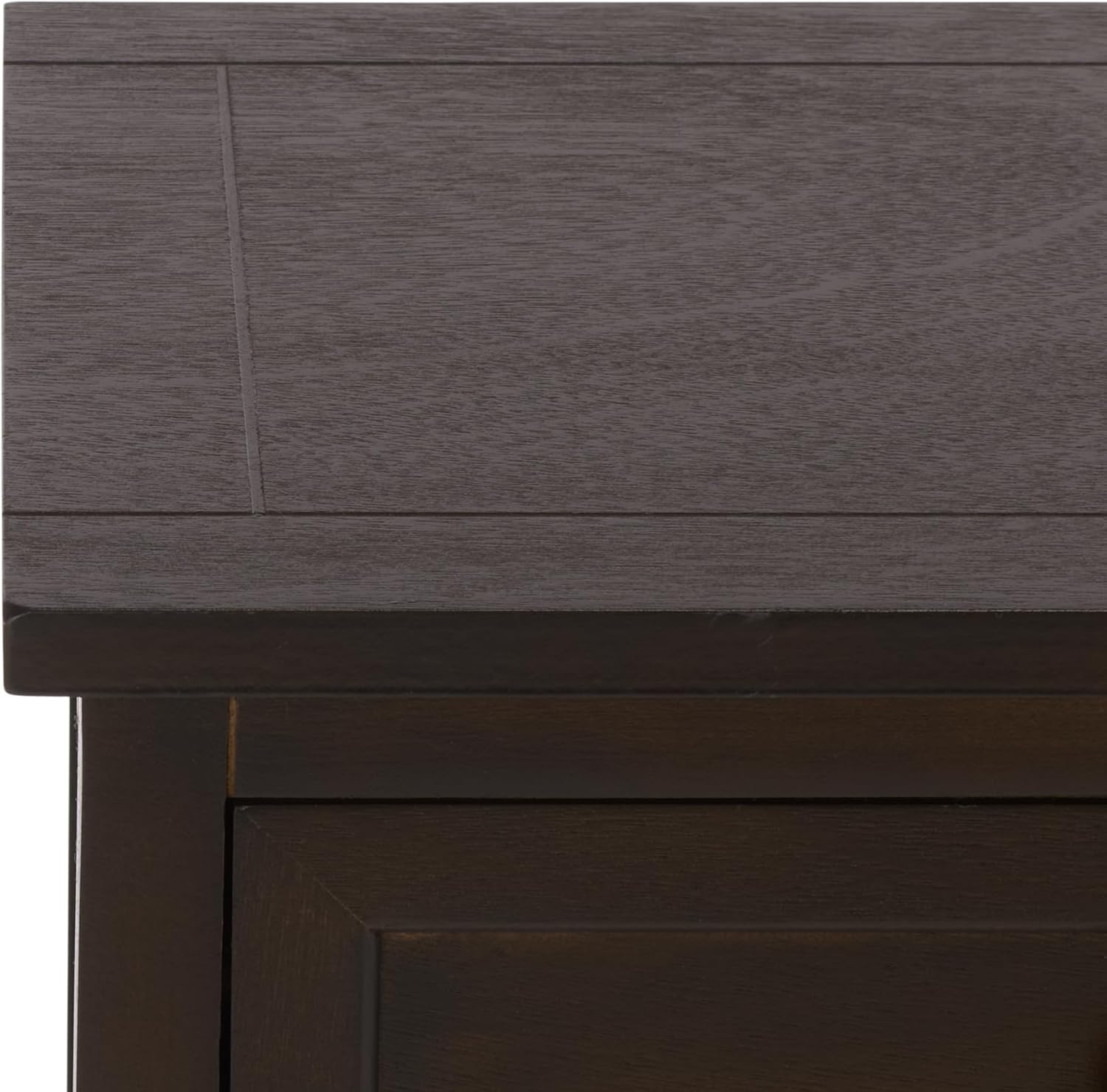 SAFAVIEH Furniture - Herman 2-Drawer Storage Unit - Dark Chocolate - Solid Wood - Classic Storage Design - Ideal for Living Room, Entryway, 29' W x 13' D x 27.5' H - Fully Assembled (AMH5702H)