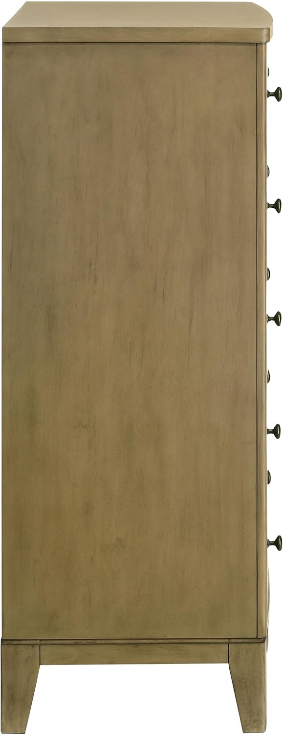Coaster Home Furnishings - Granada - Wood - 5-Drawer Chest with Antique Nickel Hardware, Felt-Lined Top and Square Tapered Legs - Modern Classic - Bedroom - Natural Pine - 224925