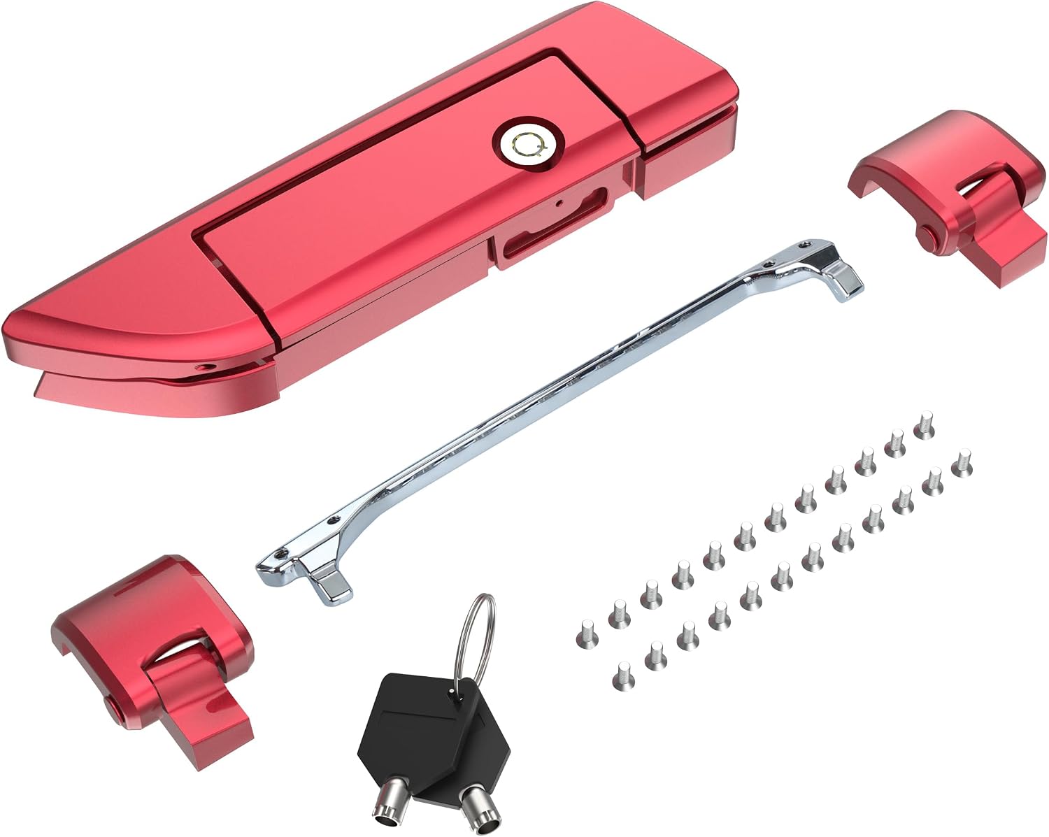 Tour Pack Latches Hinges Fit for Harley Touring Razor Chopped King Pak Road King Road Glide Street Glide Electra Glide 2014-2025 Velocity Red Sunglo
