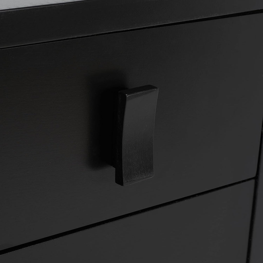 Safavieh Home Collection Blaize Black 3-Drawer Nightstand Dresser Chest
