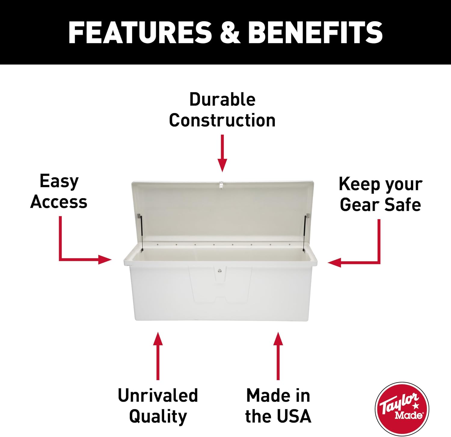 Taylor Made Stow N' Go Fiberglass Dock Box
