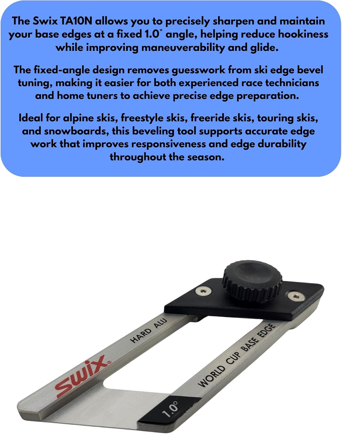 Swix World Cup Ski Base Edge Angle Beveling Aluminum Guide Tools