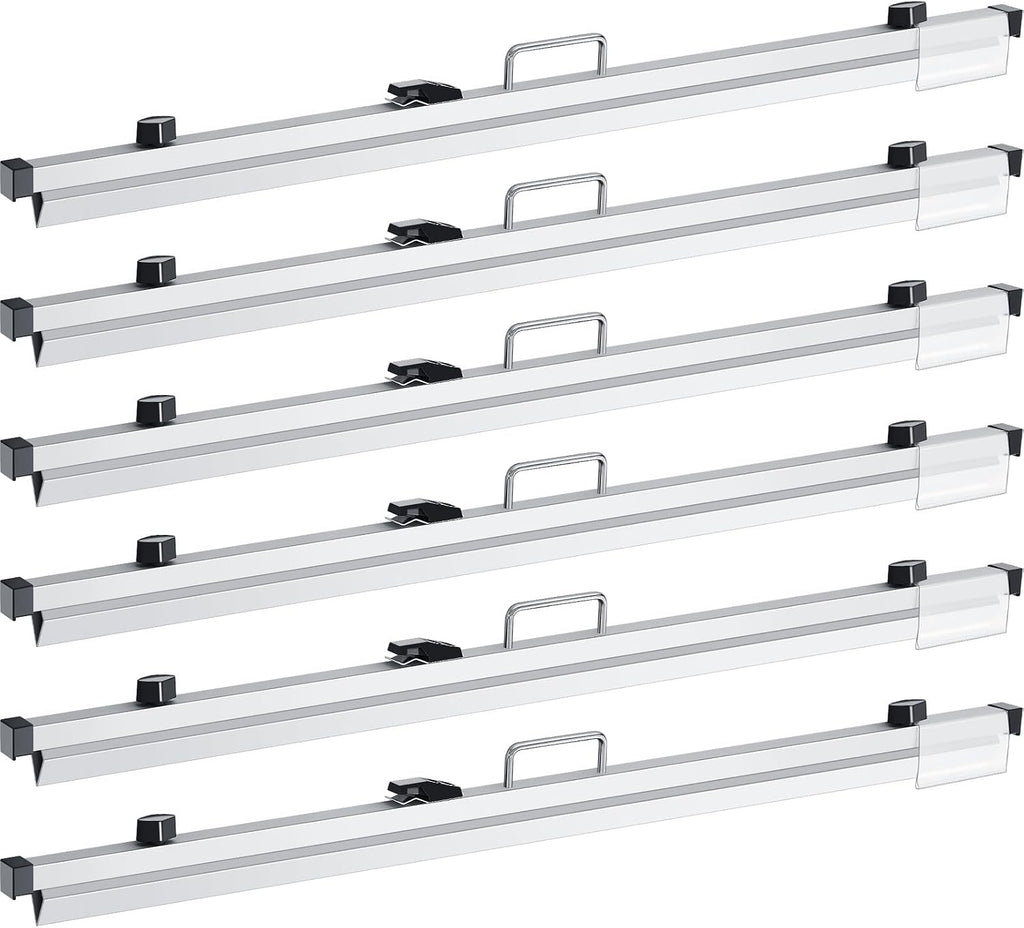 Estune 6 Pcs Blueprint Hanging Clamps Binding Strips Storage for Construction Paper Poster Plans Drawings Arts (36 Inches)