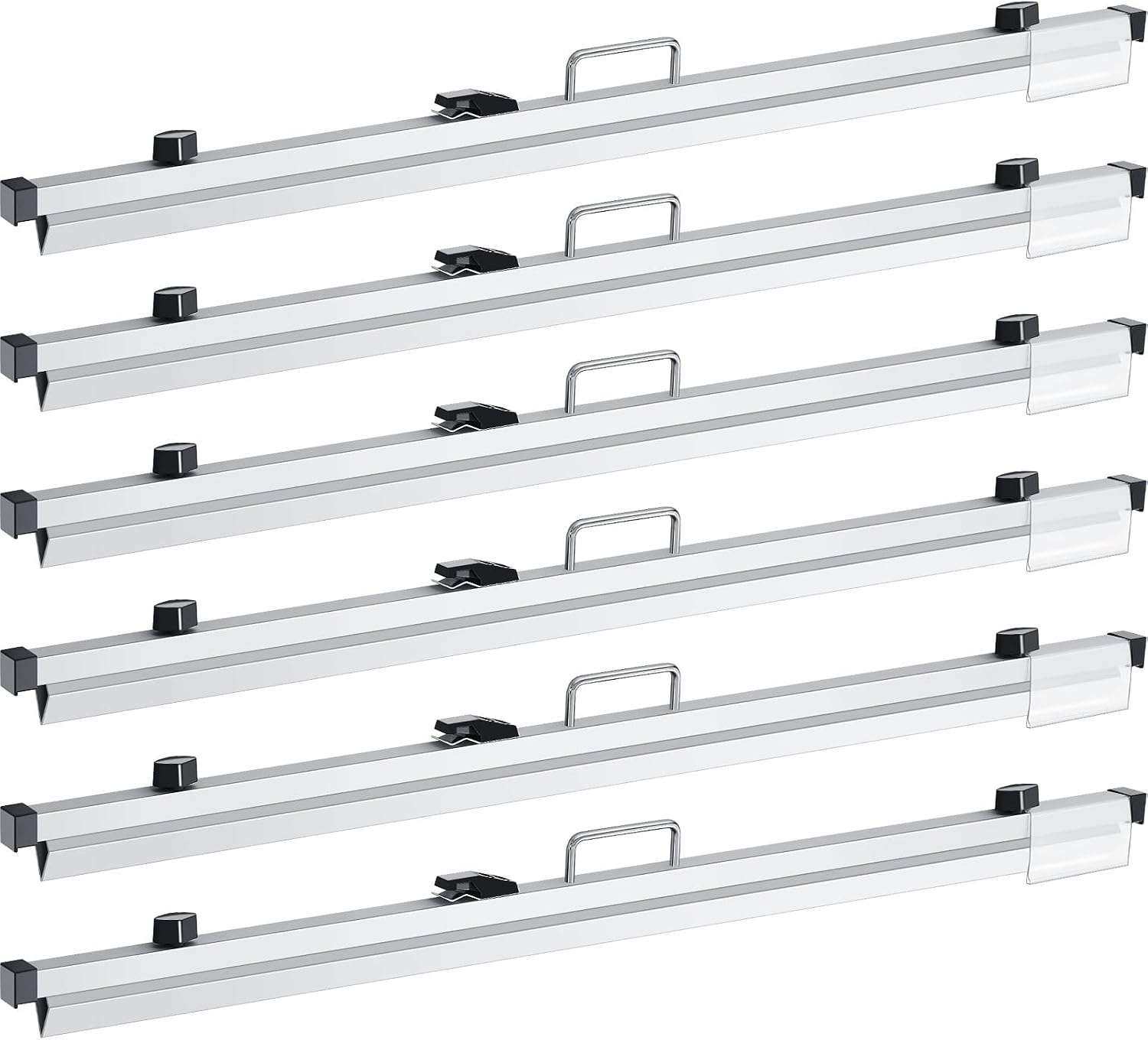 Estune 6 Pcs Blueprint Hanging Clamps Binding Strips Storage for Construction Paper Poster Plans Drawings Arts (36 Inches)