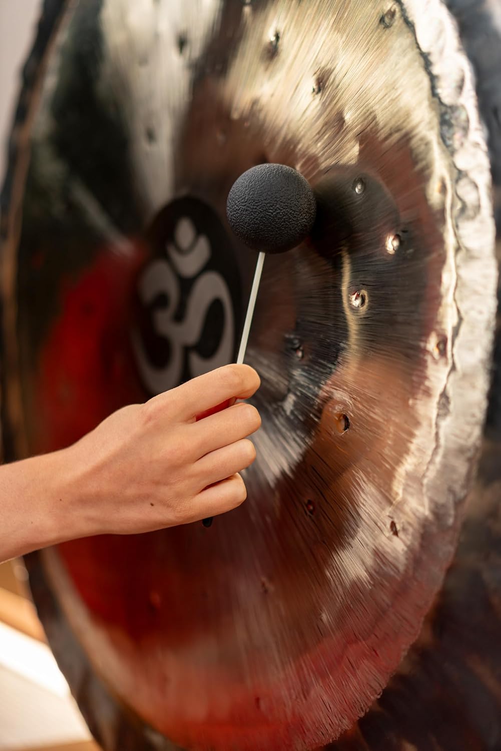 Gong Resonant Mallet 5-pc Set, Produces Whale Singing, Atmospheric Sound Effects with Rubber Ball Head — For Meditation, Sound Baths or Yoga, 2-YEAR WARRANTY