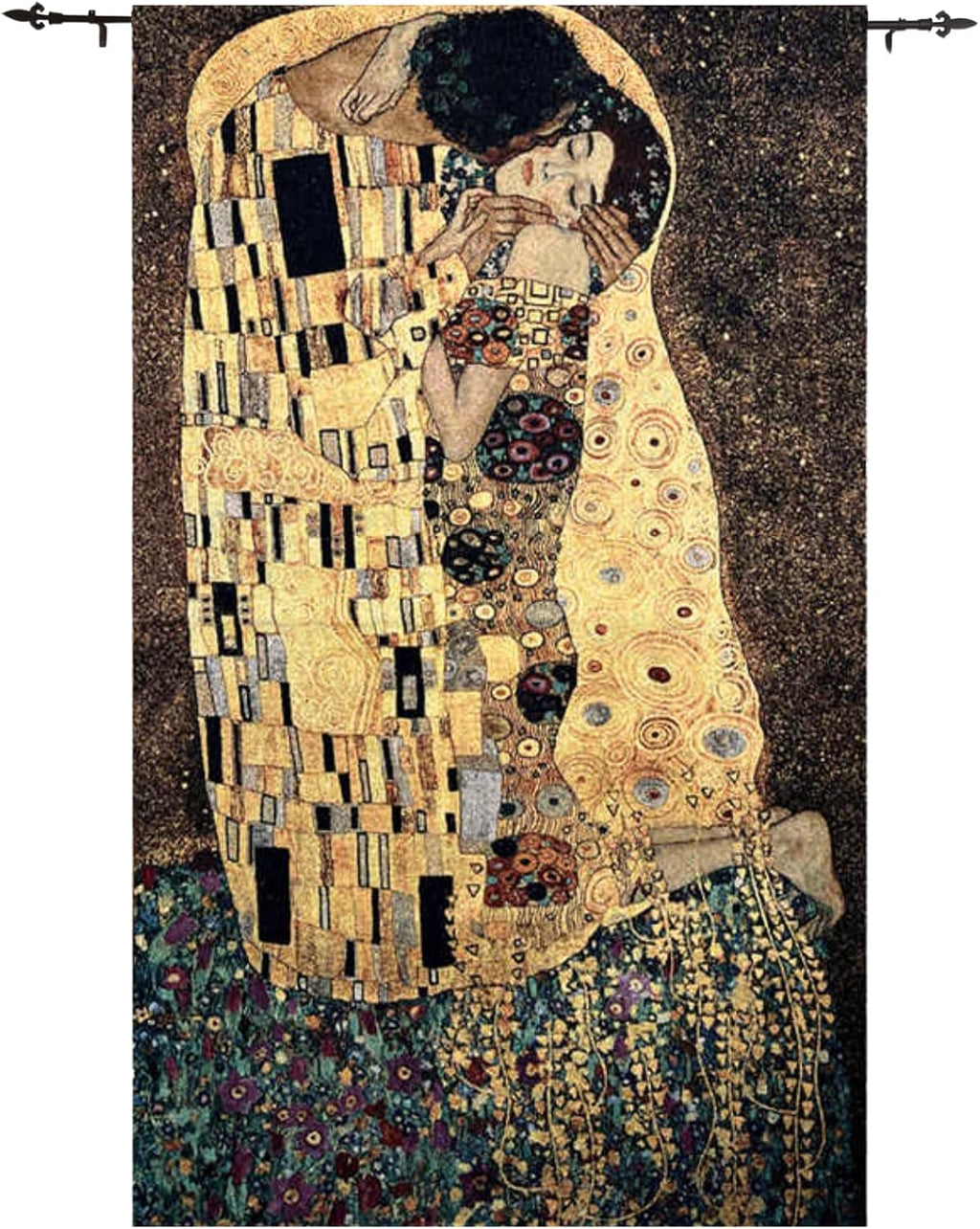 ORIMONY The Kiss by Gustav Klimt Woven Tapestry Wall Hanging, Large Vintage Medieval Tapestry for Room Aesthetic (94L x 54W)